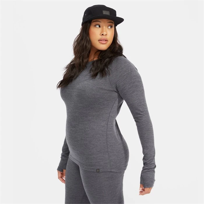 evo Ridgetop Merino Wool Midweight Crew Top - Women's 4 evo Ridgetop Merino Wool Midweight Crew Top - Women's - Image 2