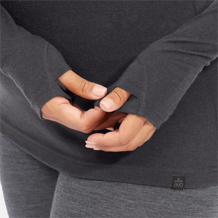 evo Ridgetop Merino Wool Midweight Crew Top - Women's 7 evo Ridgetop Merino Wool Midweight Crew Top - Women's - Image 5