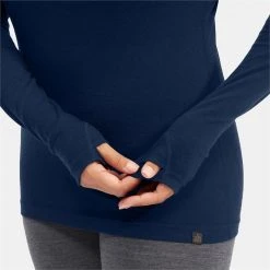 evo Ridgetop Merino Wool Midweight High Neck Top - Women's -Outlet The Ride Gearz Store evo ridgetop merino wool midweight high neck top women s xl11