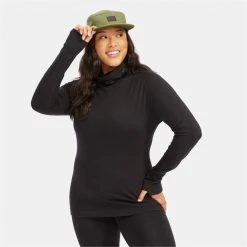 evo Ridgetop Merino Wool Midweight High Neck Top - Women's -Outlet The Ride Gearz Store evo ridgetop merino wool midweight high neck top women s xl12