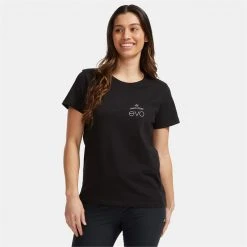 evo Square Light Logo T-Shirt - Women's -Outlet The Ride Gearz Store evo square light logo t shirt women s s4